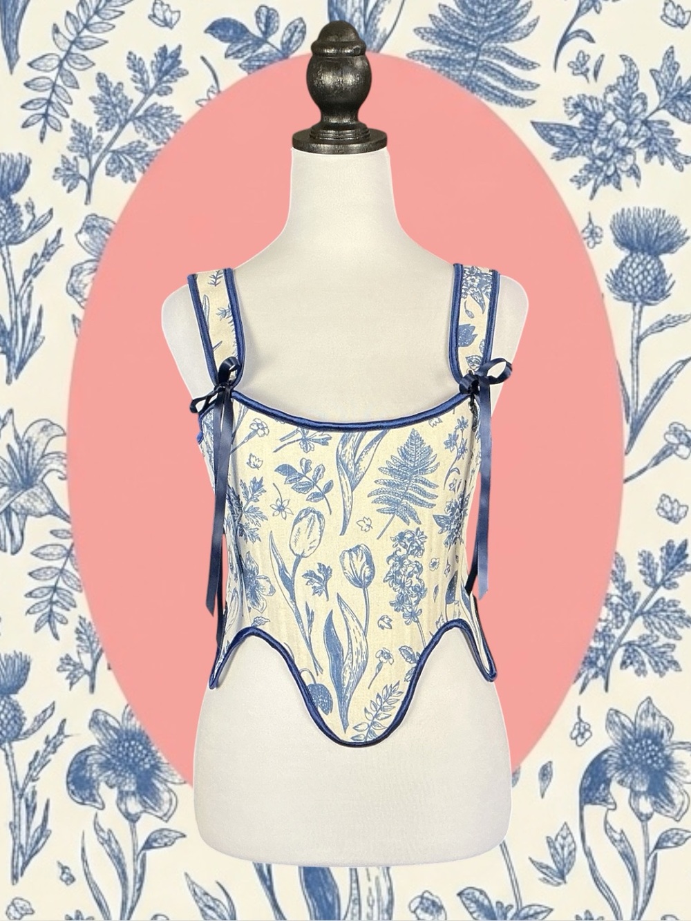 Scarlet Darkness NWT Cottagecore Fairycore Whimsigoth Renaissance Corset Top 6